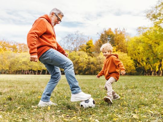 foster parent playing football